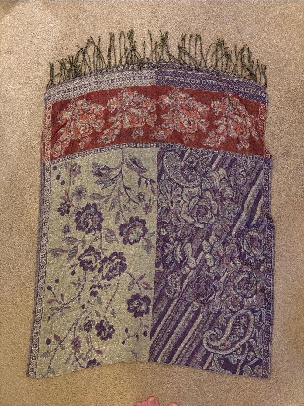 Sparkley Floral Scarf